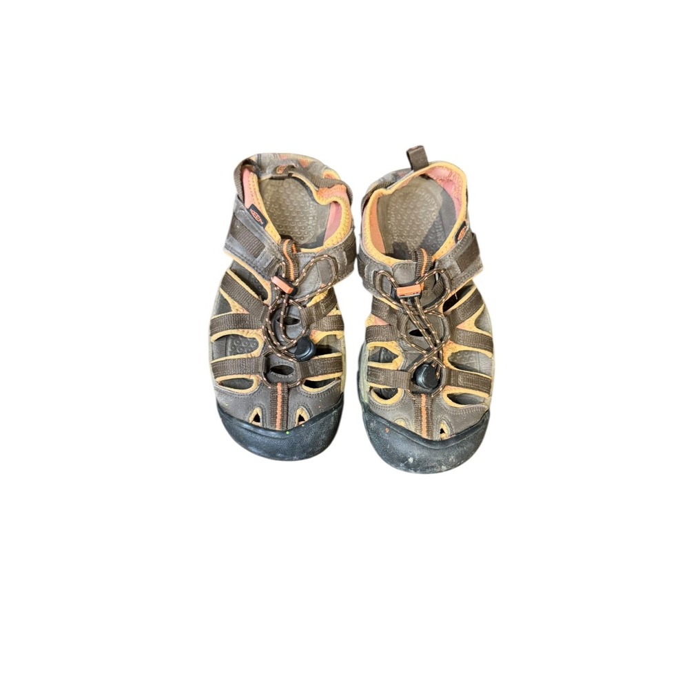 Keen Women's Sandals Anti Odor Footbed Suede Waterproof Slip-On Brown Orange 11